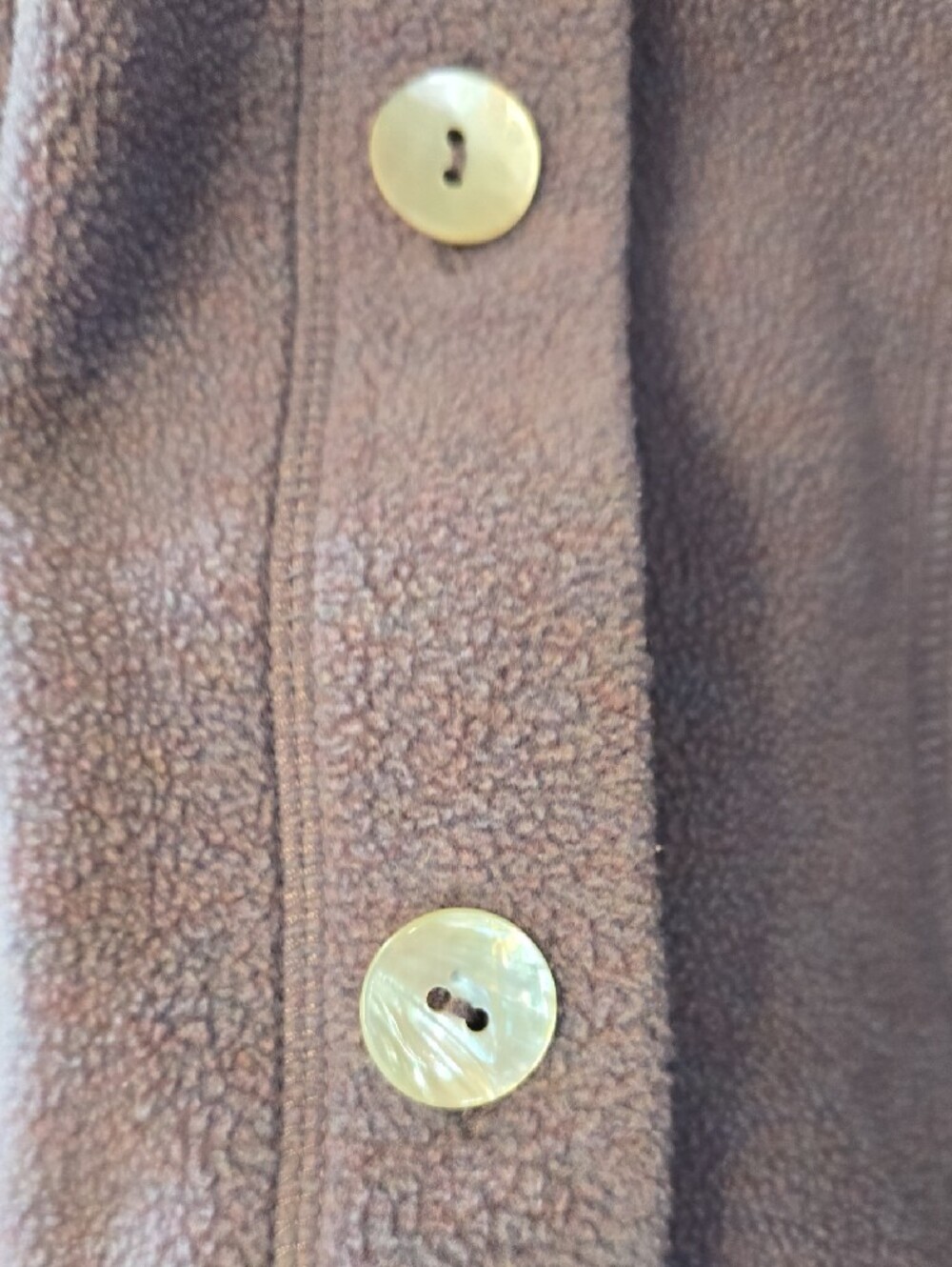 Vintage Talbots purple fleece button-up jacket - Picture 8 of 10